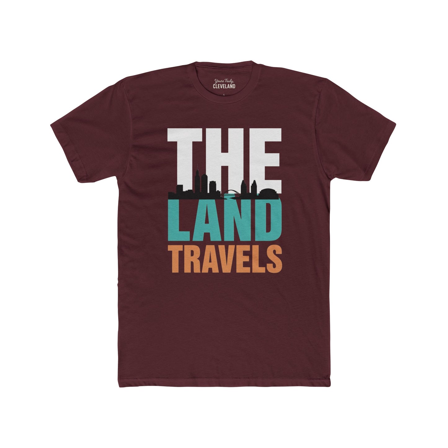 The Land Travels Tee — Cleveland Skyline City Pride Shirt