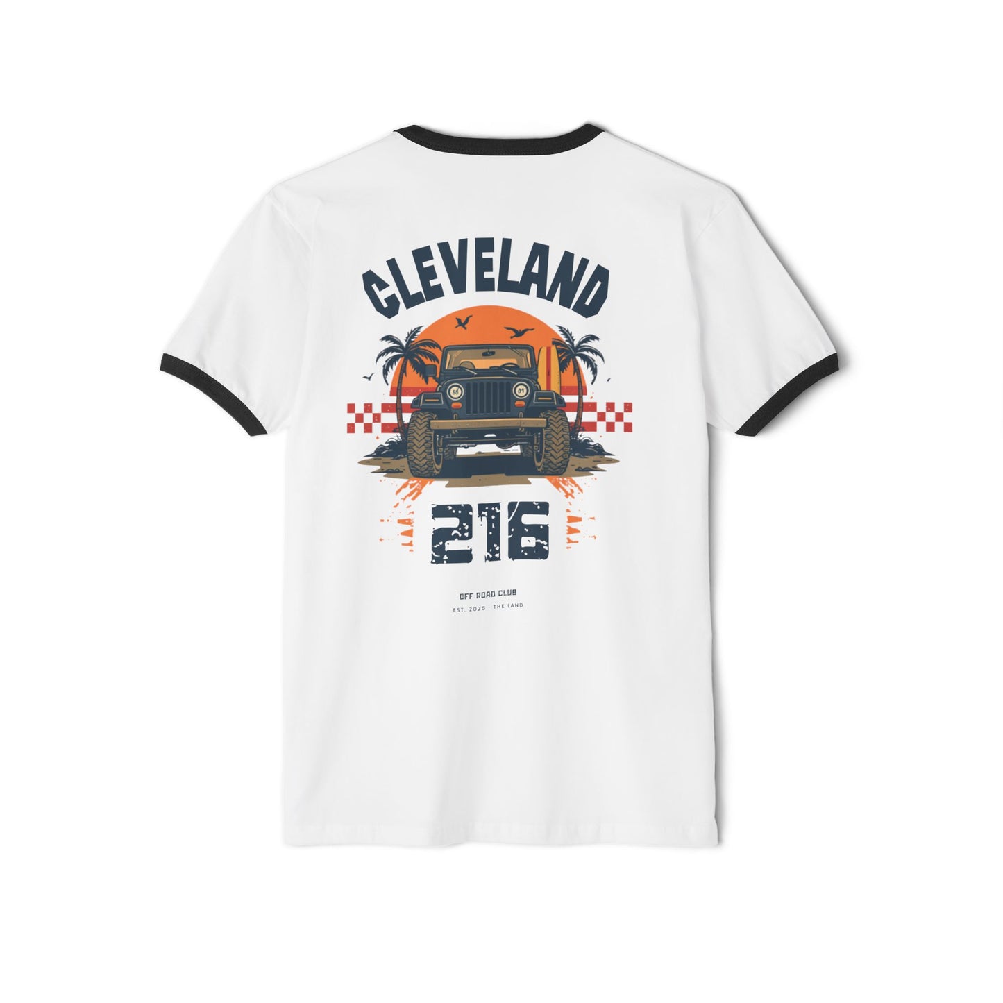 Cleveland 216 Vintage Truck Ringer Tee
