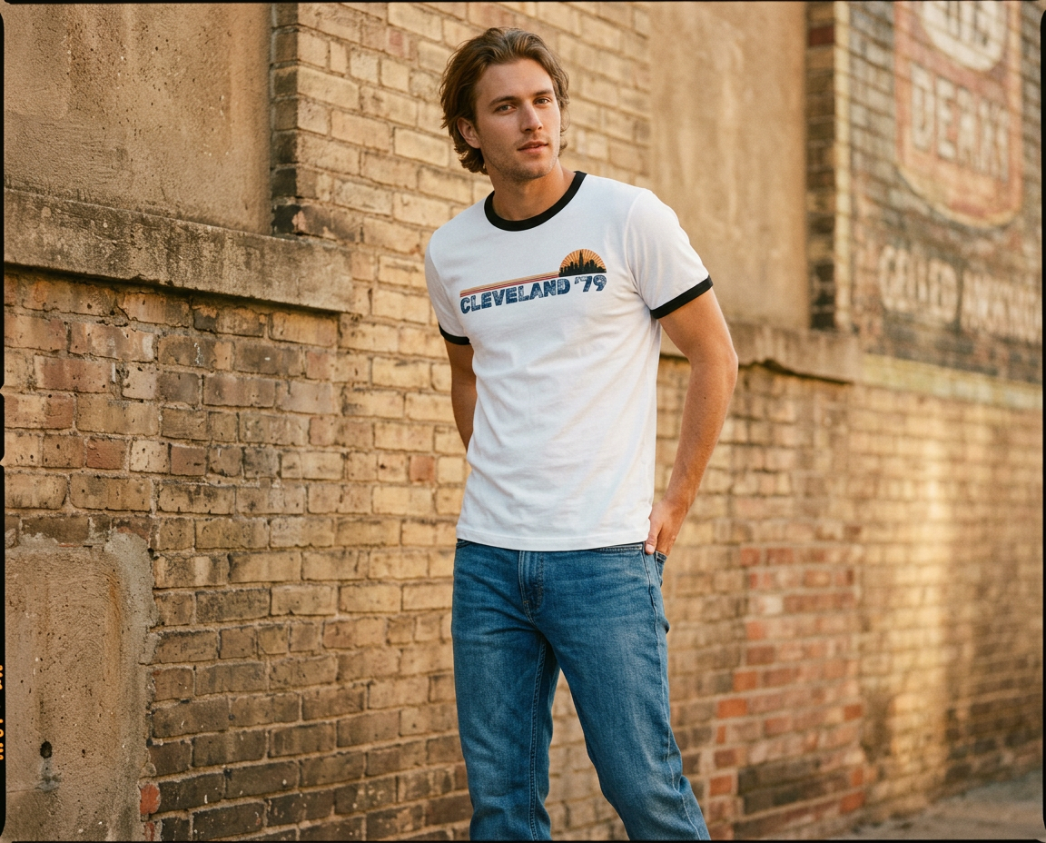 Cleveland '79 Retro Ringer Tee