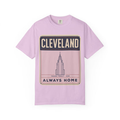 Cleveland Always Home T-Shirt — Retro Skyline Heritage Tee