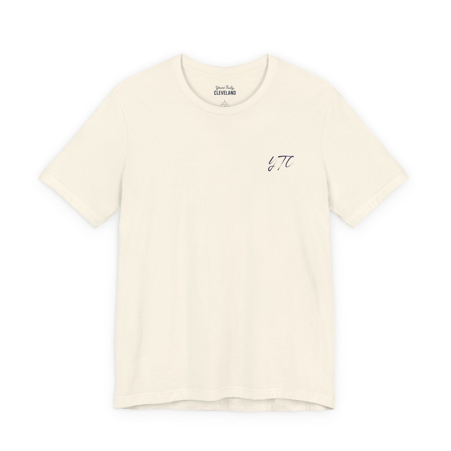 Yours Truly, Cleveland Embroidered Script Tee