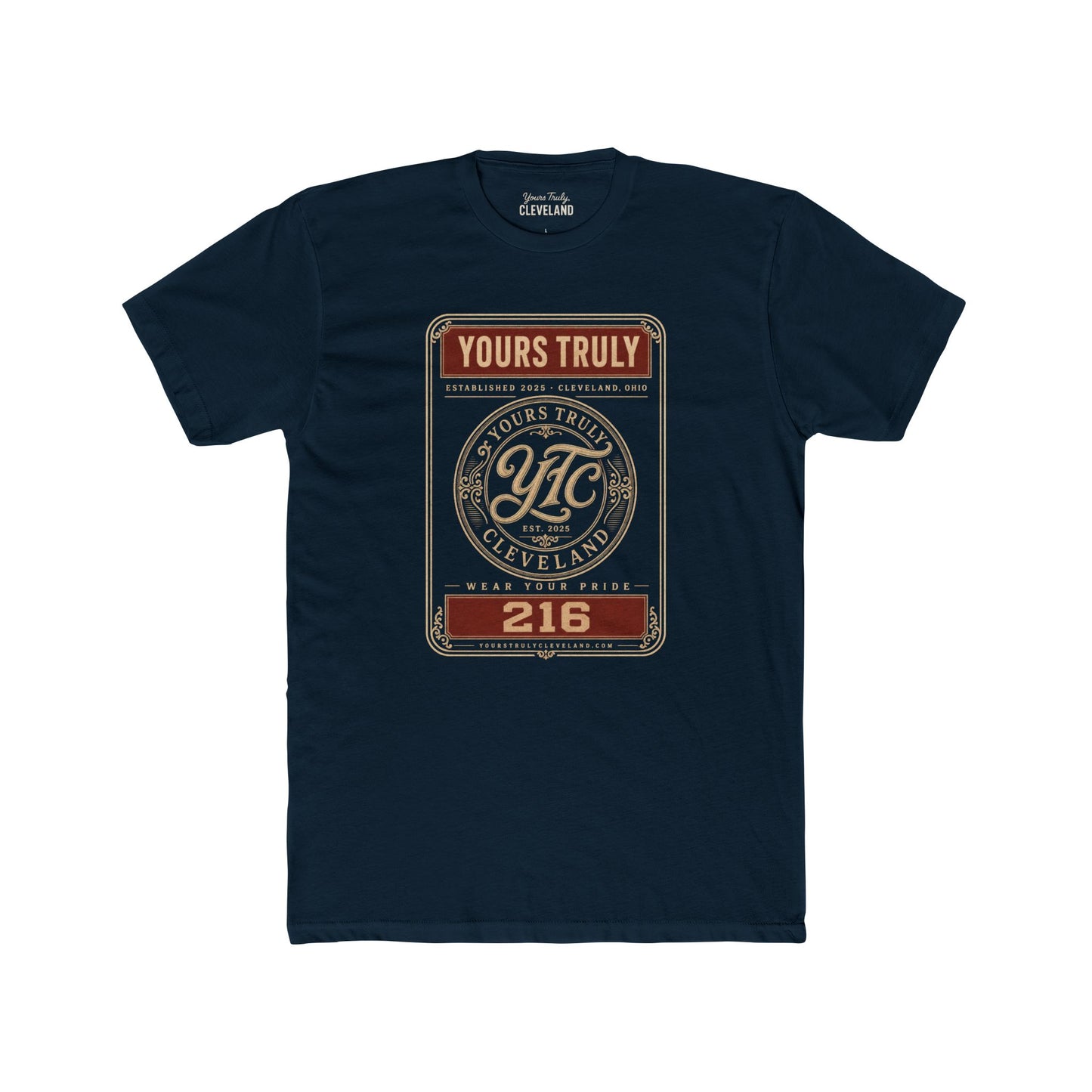 YTC Heritage Label Tee — Yours Truly Cleveland Ornate Graphic Shirt