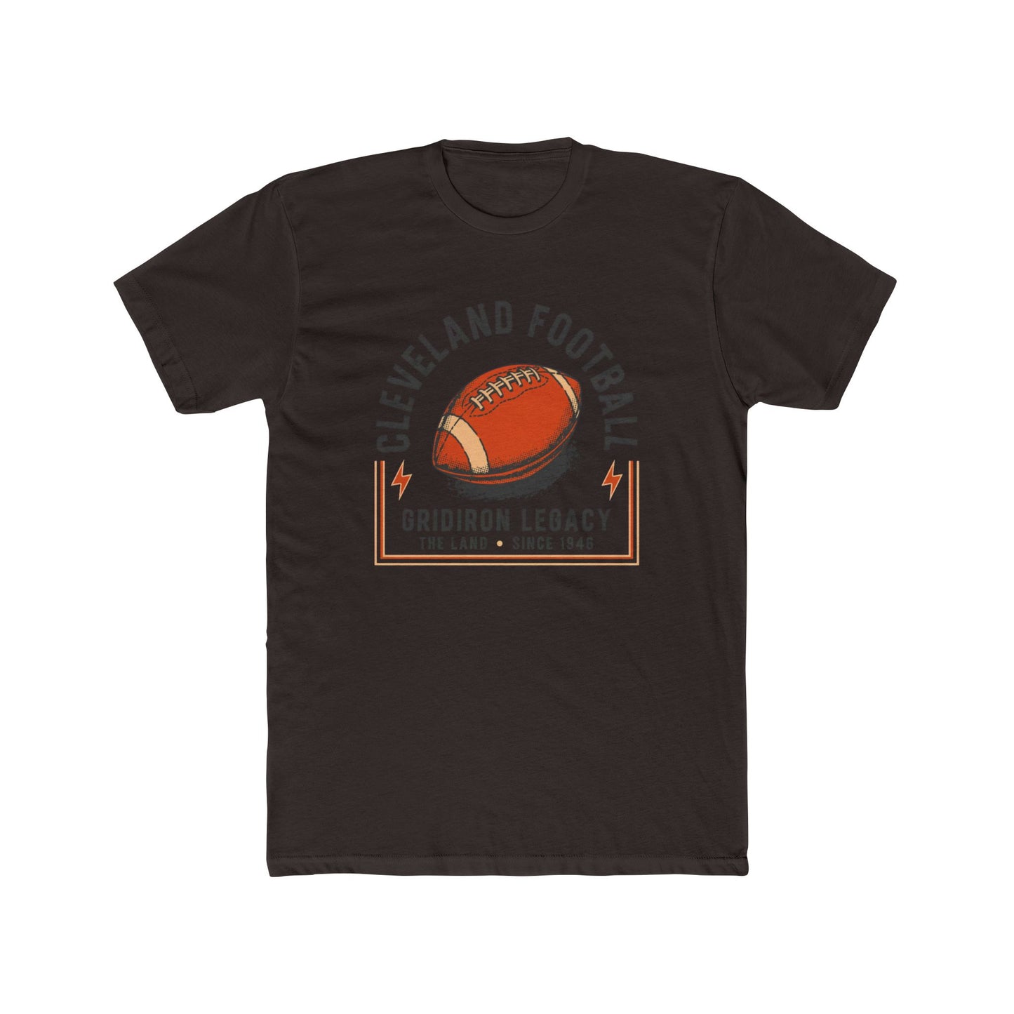 Cleveland Football Tee — "Gridiron Legacy" Retro Football Graphic Shirt