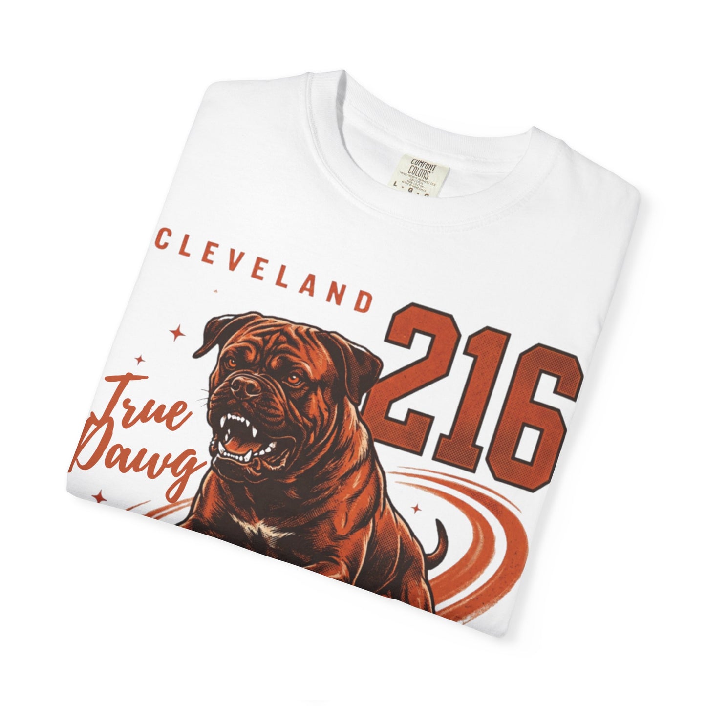 True Dawg 216 Tee — Cleveland Football Culture Garment-Dyed Tee