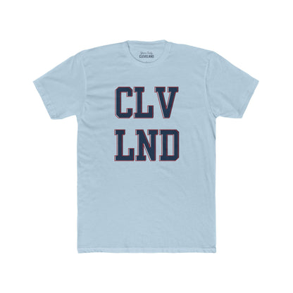 Cleveland Retro Block Letter T-Shirt — CLV LND Vintage City Tee