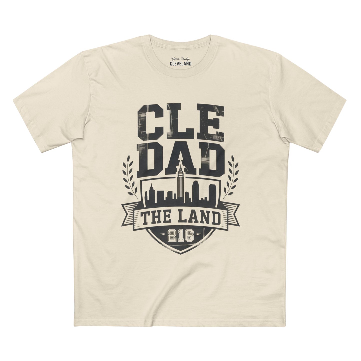 CLE Dad Tee — The Land 216 Cleveland Skyline Fathers Day Shirt