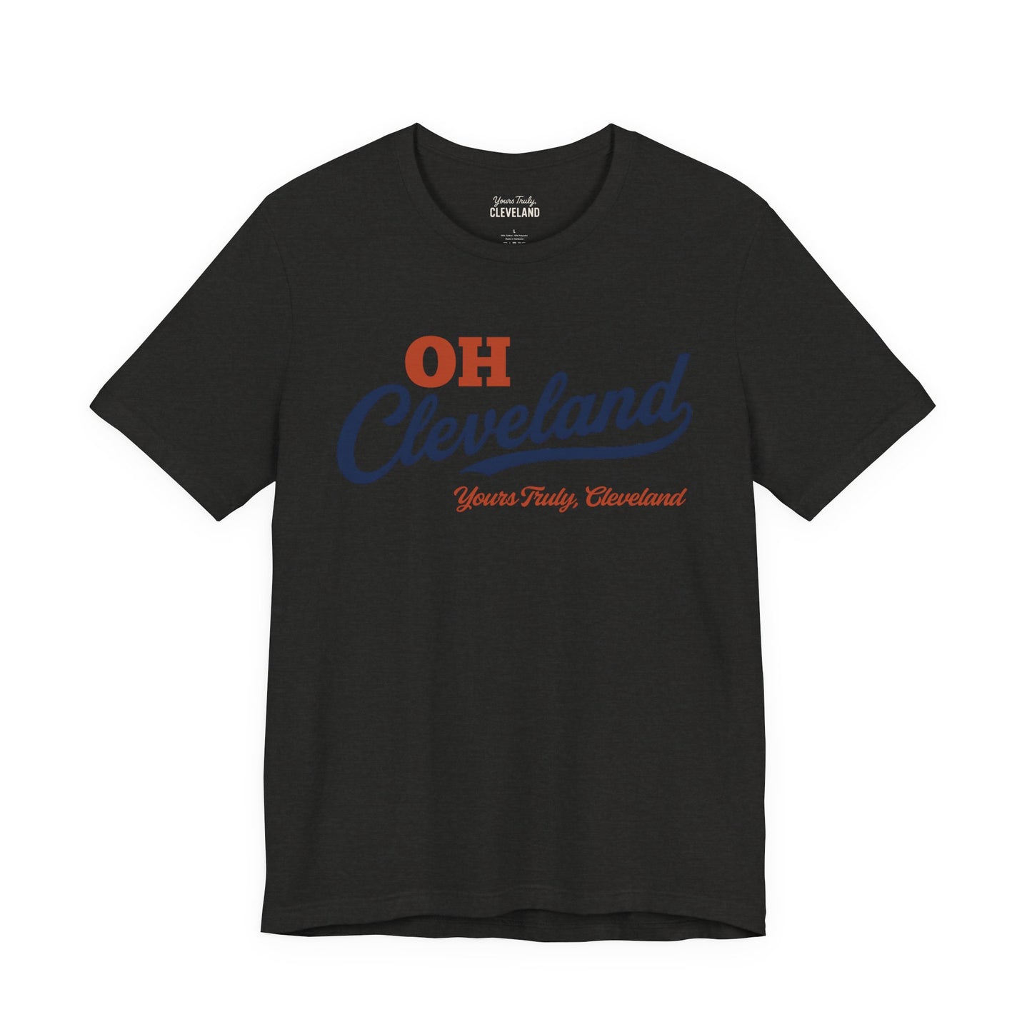 Cleveland Script Tee - "OH Cleveland" Retro City Pride Shirt