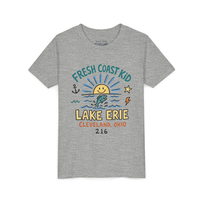 Fresh Coast Kid Youth Tee — Lake Erie Cleveland 216 Kids Graphic Shirt