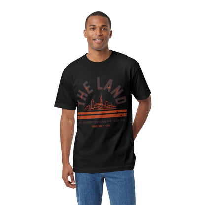 The Land Cleveland Skyline T‑Shirt — Retro Cityscape Tee