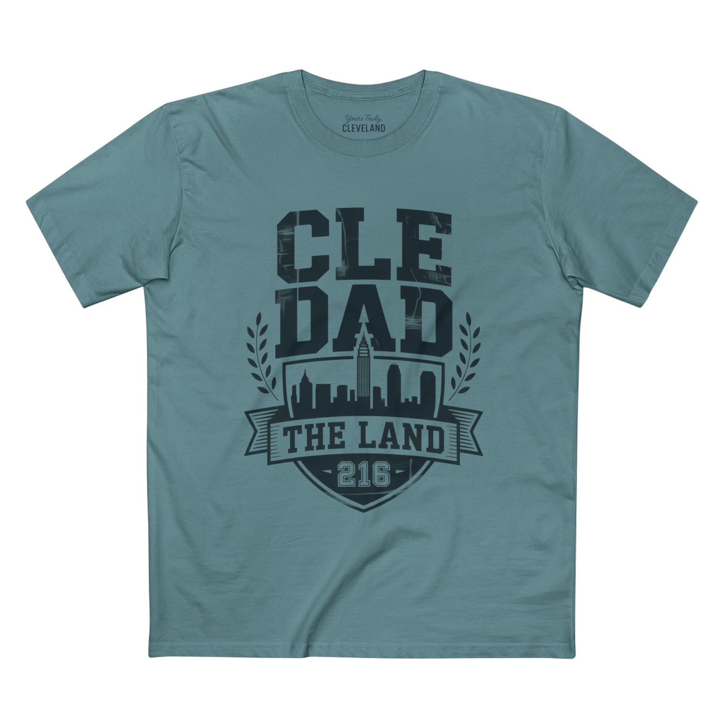 CLE Dad Tee — The Land 216 Cleveland Skyline Fathers Day Shirt
