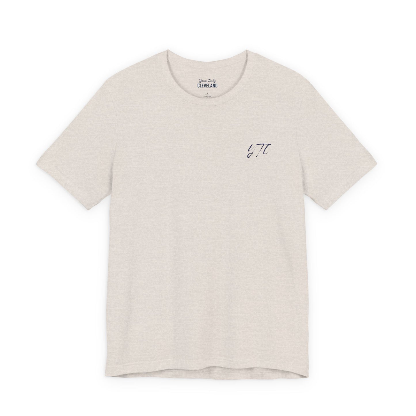 Yours Truly, Cleveland Embroidered Script Tee