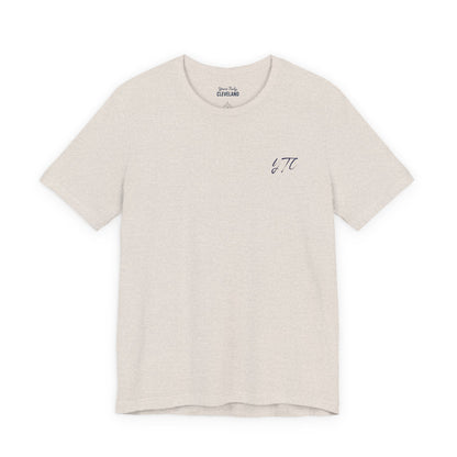 Yours Truly, Cleveland Embroidered Script Tee