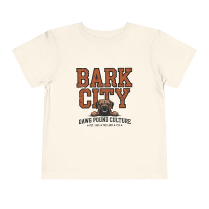 Bark City Toddler Tee — Cleveland Dawg Pound Kids Graphic Shirt
