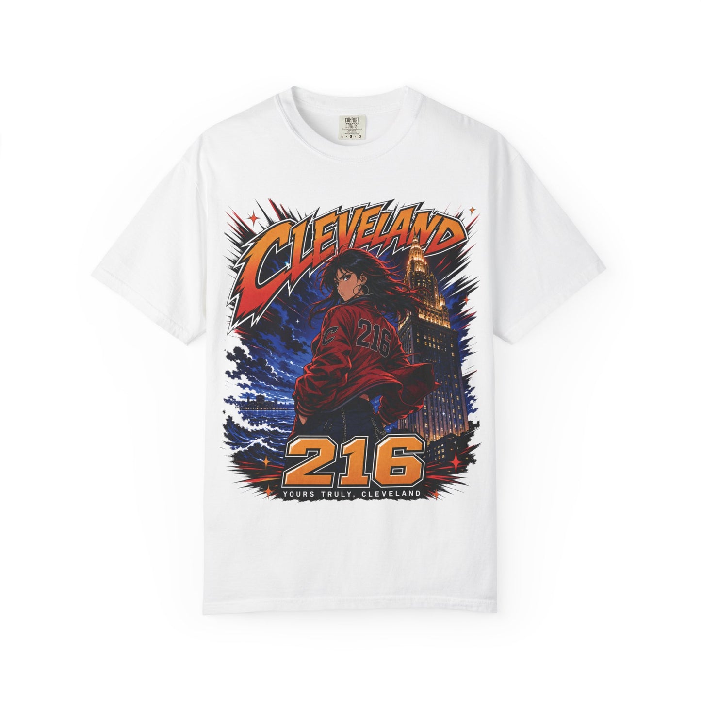 CLE: The Animation — Cleveland 216 Anime Graphic Tee