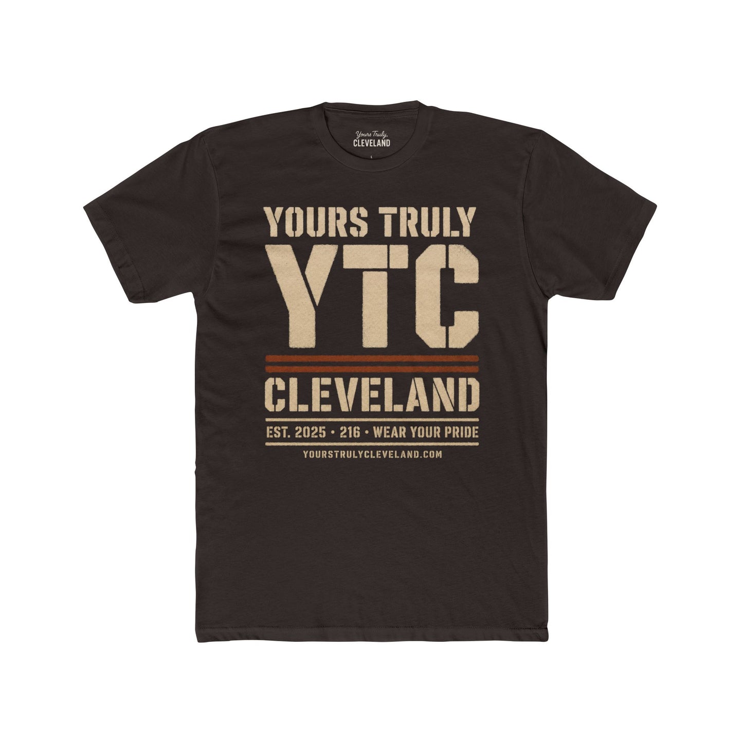 YTC Stencil Tee — Yours Truly Cleveland Spray Paint Graphic