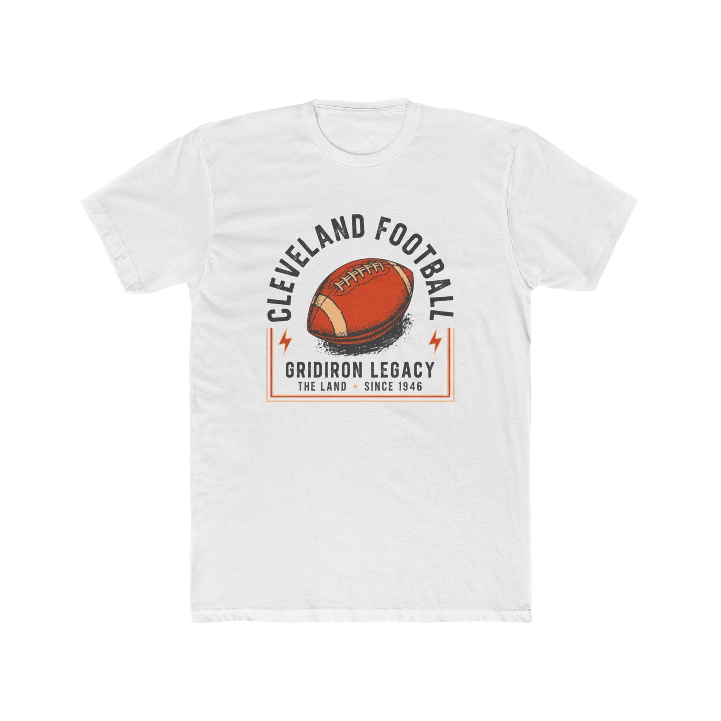 Cleveland Football Tee — "Gridiron Legacy" Retro Football Graphic Shirt