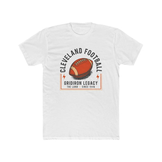 Cleveland Football Tee — "Gridiron Legacy" Retro Football Graphic Shirt