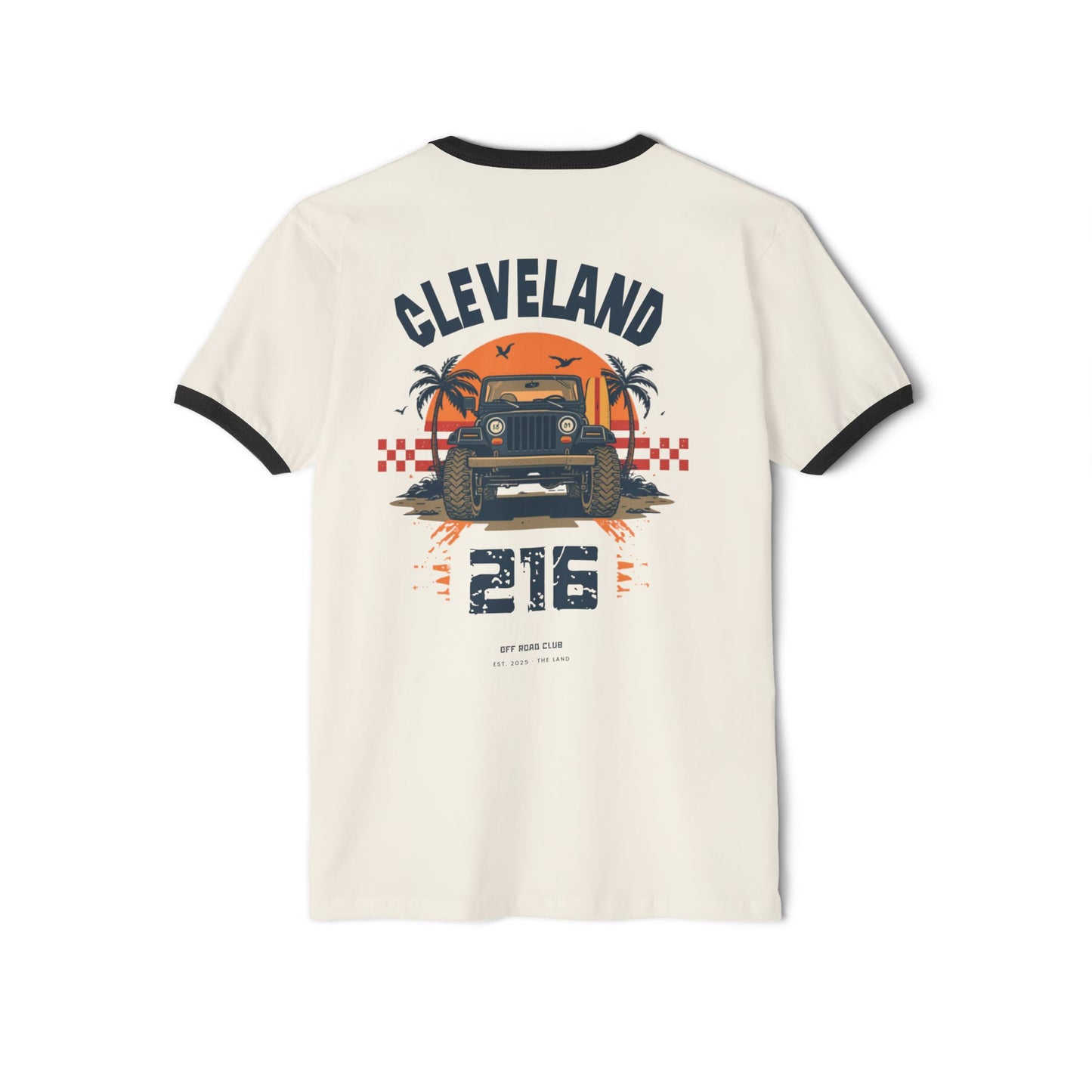 Cleveland 216 Vintage Truck Ringer Tee