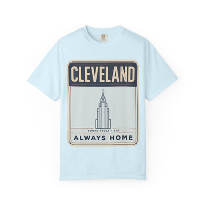 Cleveland Always Home T-Shirt — Retro Skyline Heritage Tee