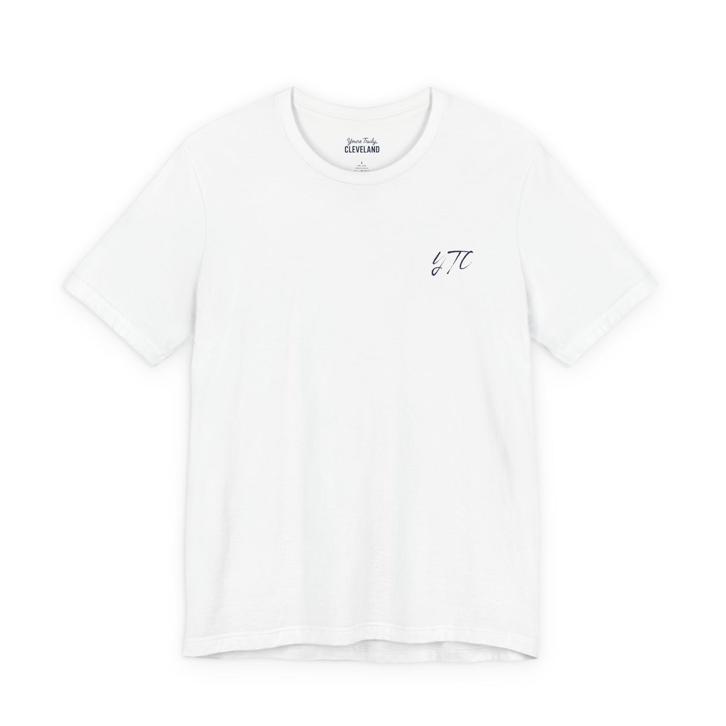 Yours Truly, Cleveland Embroidered Script Tee