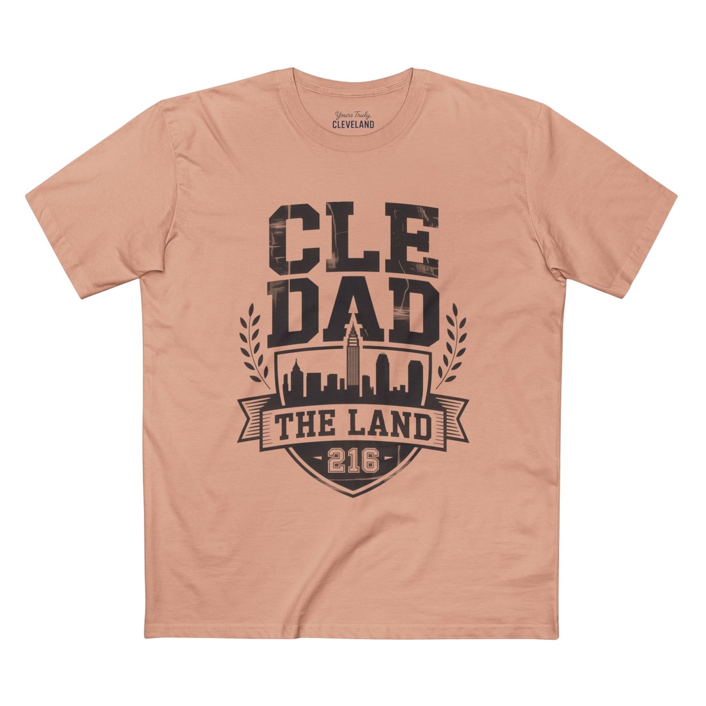 CLE Dad Tee — The Land 216 Cleveland Skyline Fathers Day Shirt