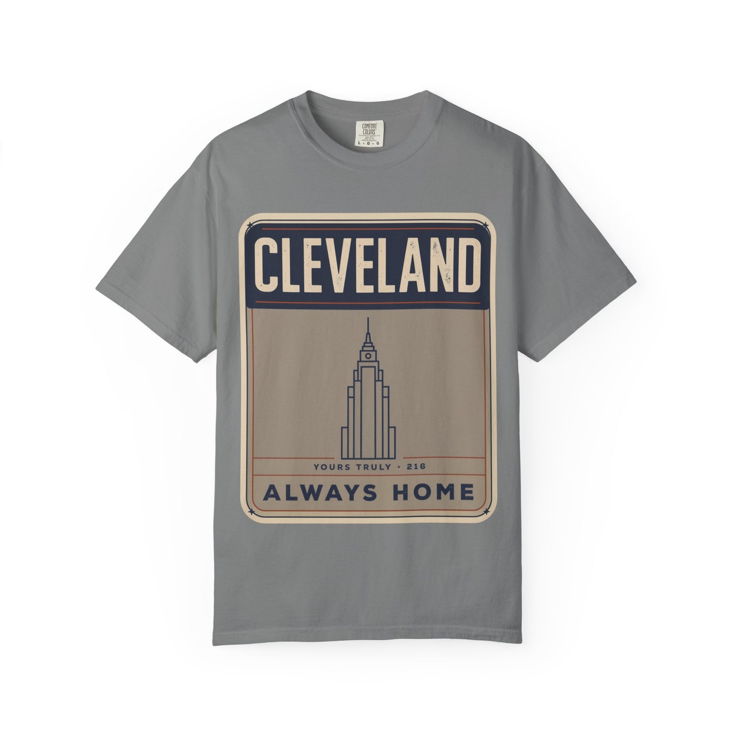 Cleveland Always Home T-Shirt — Retro Skyline Heritage Tee