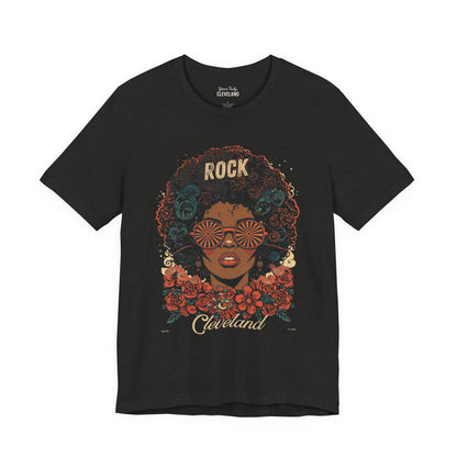 Rock Cleveland Retro Afro Floral Tee