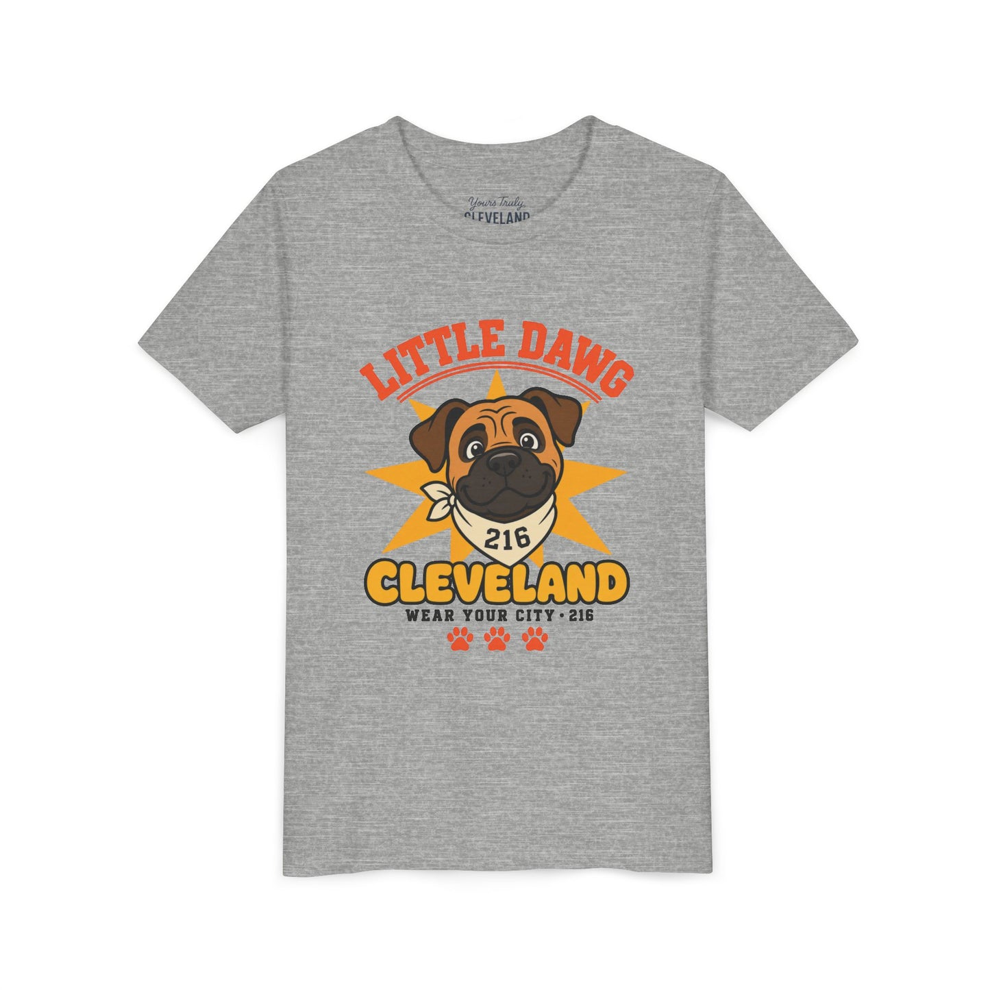 Little Dawg Youth Tee — Cleveland Kids Mascot Graphic Shirt