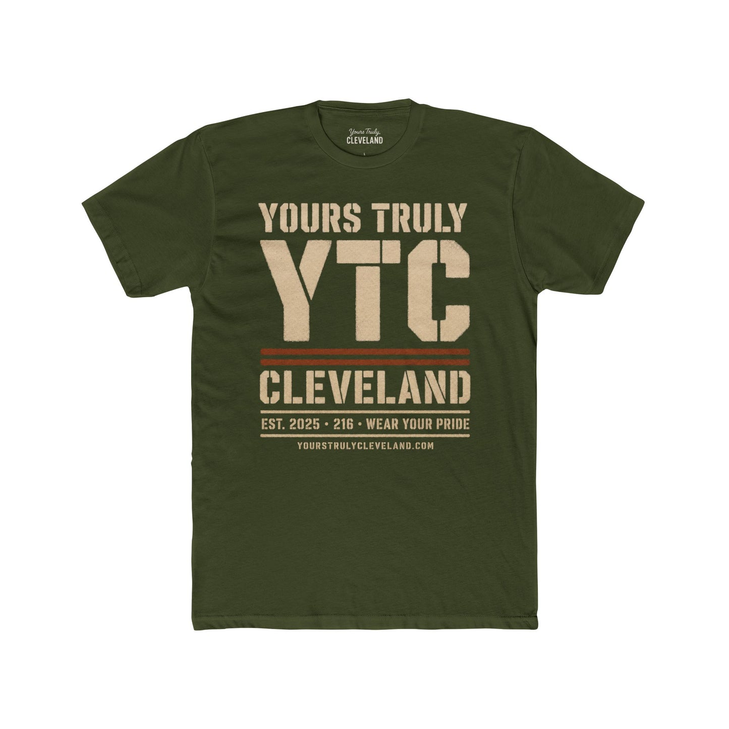 YTC Stencil Tee — Yours Truly Cleveland Spray Paint Graphic