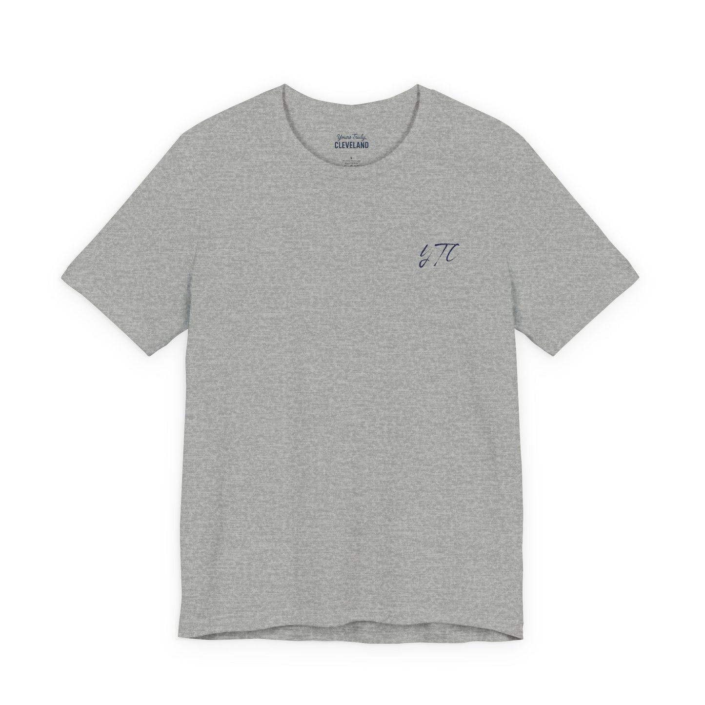 Yours Truly, Cleveland Embroidered Script Tee