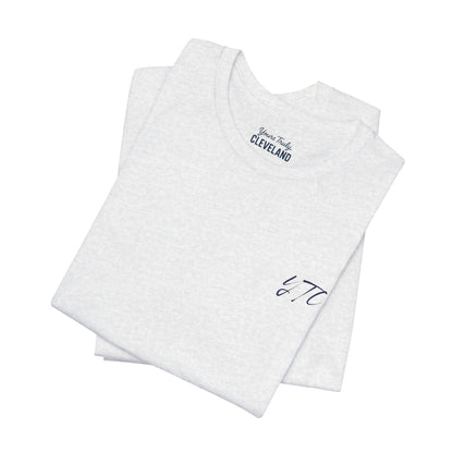 Yours Truly, Cleveland Embroidered Script Tee