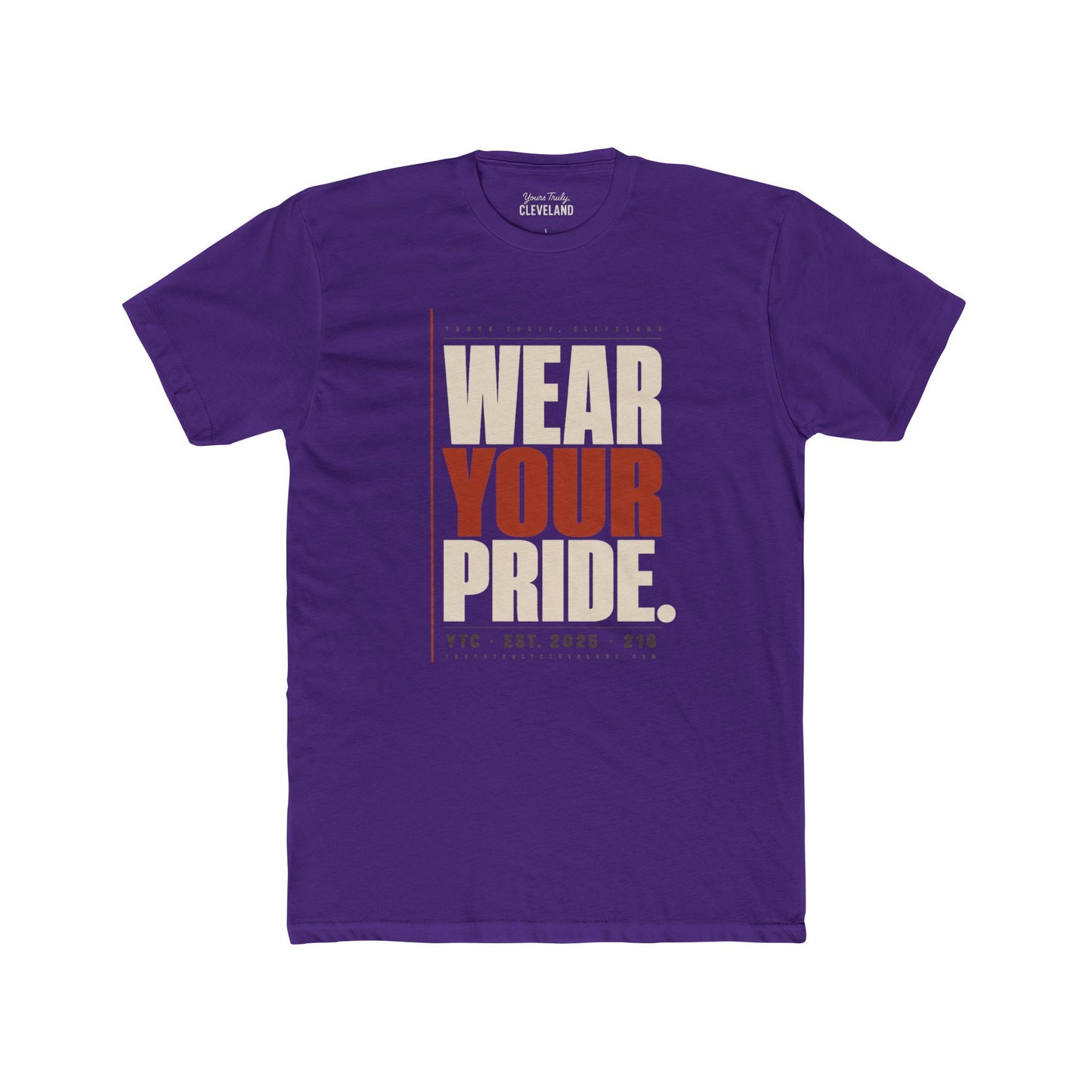 Wear Your Pride Tee — YTC Brutalist Cleveland Graphic Shirt