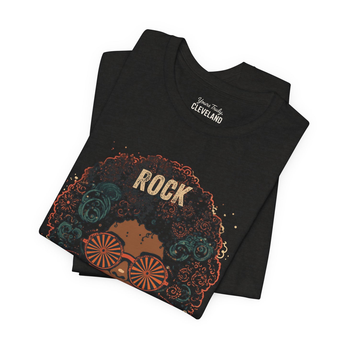 Rock Cleveland Retro Afro Floral Tee
