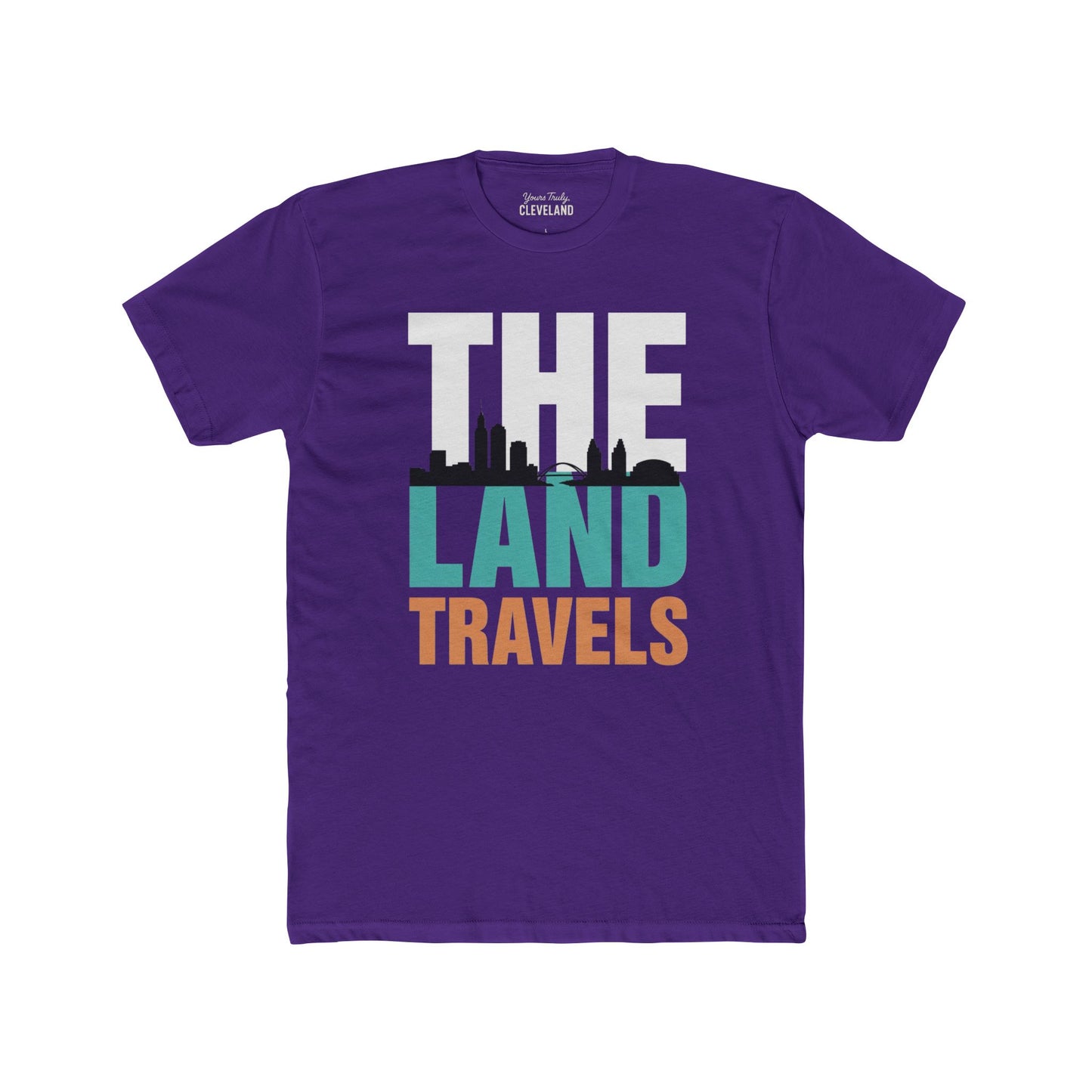 The Land Travels Tee — Cleveland Skyline City Pride Shirt