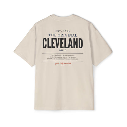 Cleveland Vintage Logo Oversized Tee — Premium Heavyweight