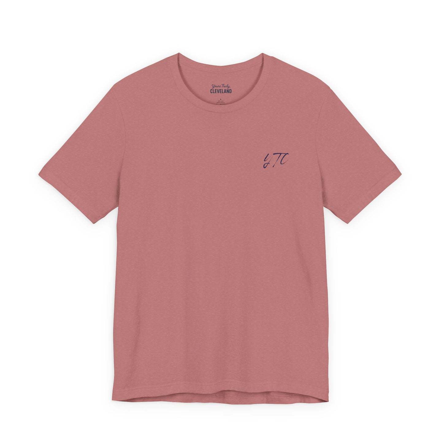 Yours Truly, Cleveland Embroidered Script Tee