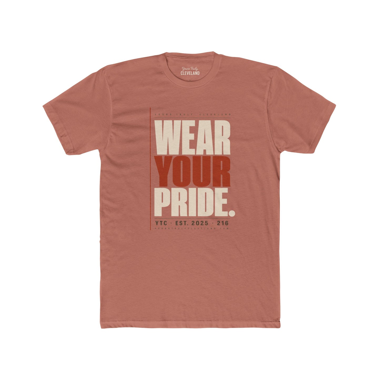 Wear Your Pride Tee — YTC Brutalist Cleveland Graphic Shirt