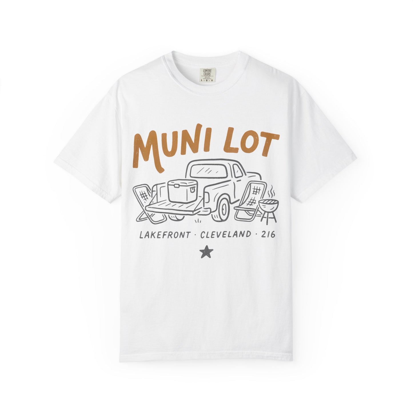 Muni Lot Lakefront Cleveland 216 T-Shirt