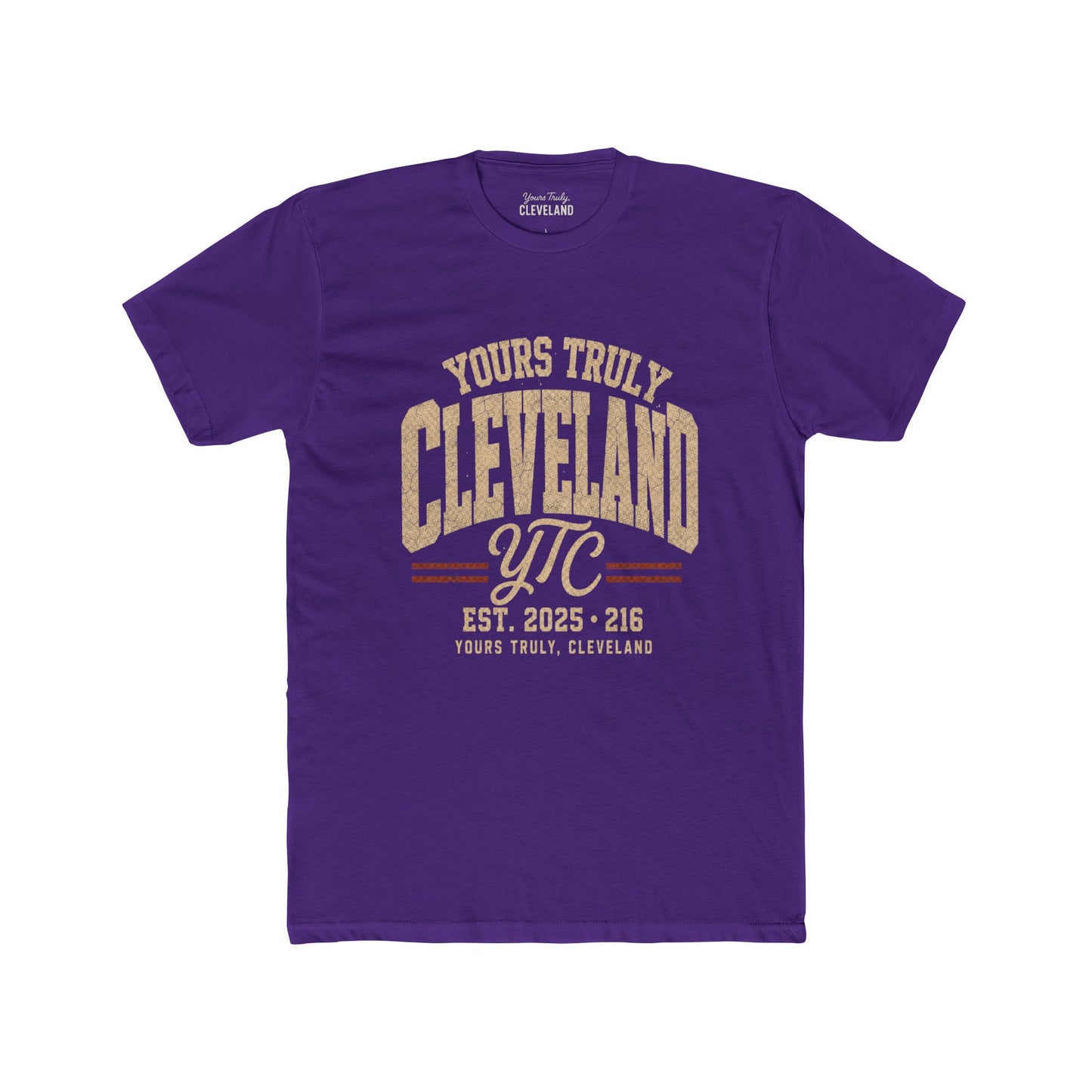 YTC Collegiate Tee — Yours Truly Cleveland Vintage Arch Graphic