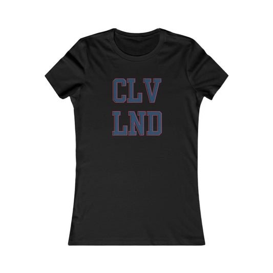 Cleveland CLV LND Women's Tee – Vintage Collegiate City Pride Shirt