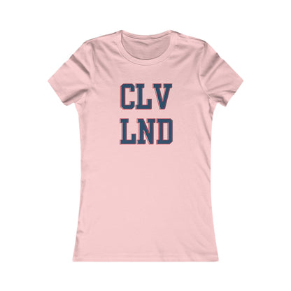 Cleveland CLV LND Women's Tee – Vintage Collegiate City Pride Shirt
