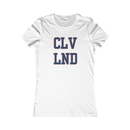 Cleveland CLV LND Women's Tee – Vintage Collegiate City Pride Shirt