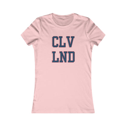Cleveland CLV LND Women's Tee – Vintage Collegiate City Pride Shirt