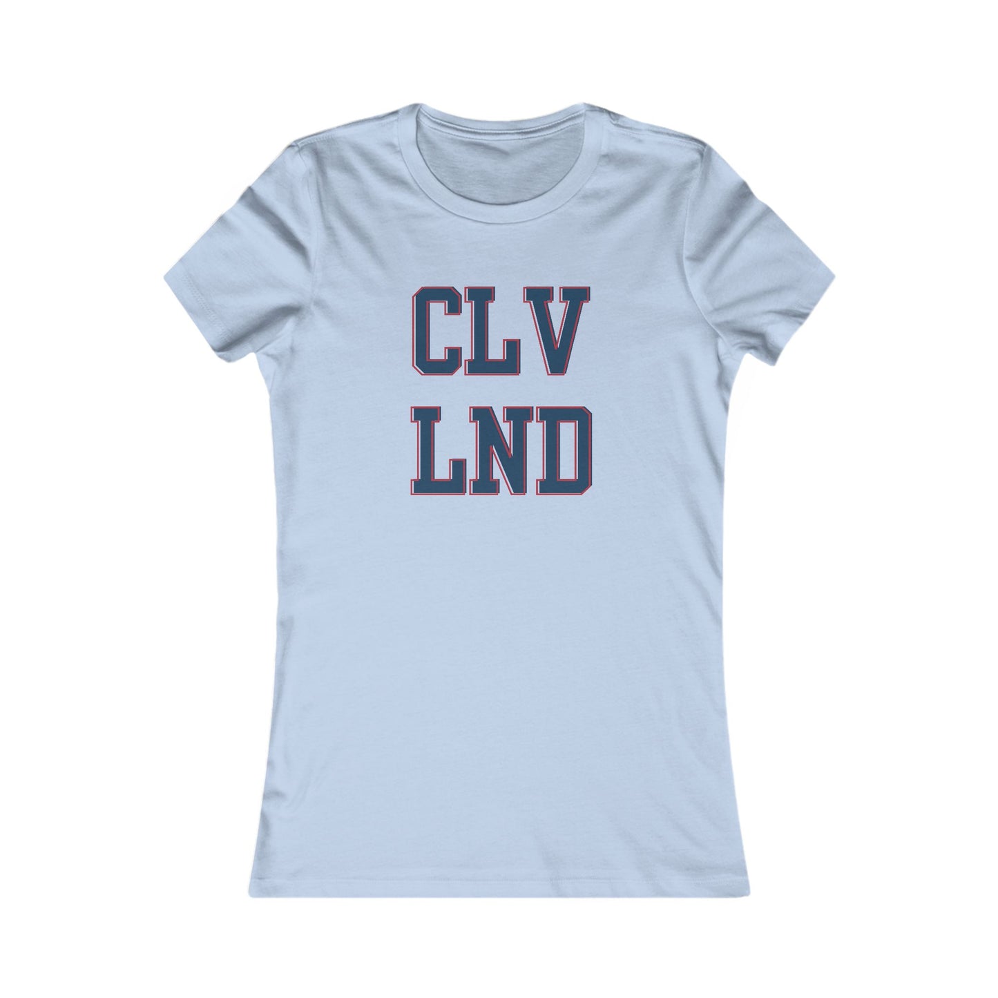 Cleveland CLV LND Women's Tee – Vintage Collegiate City Pride Shirt