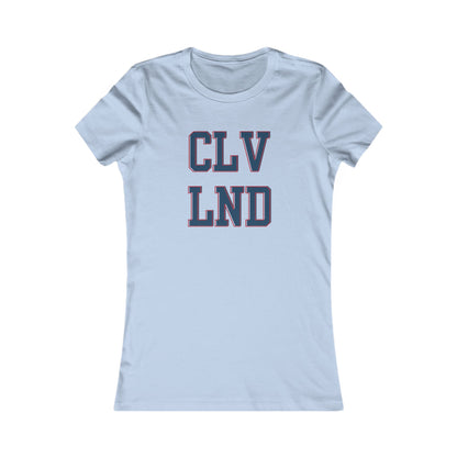Cleveland CLV LND Women's Tee – Vintage Collegiate City Pride Shirt