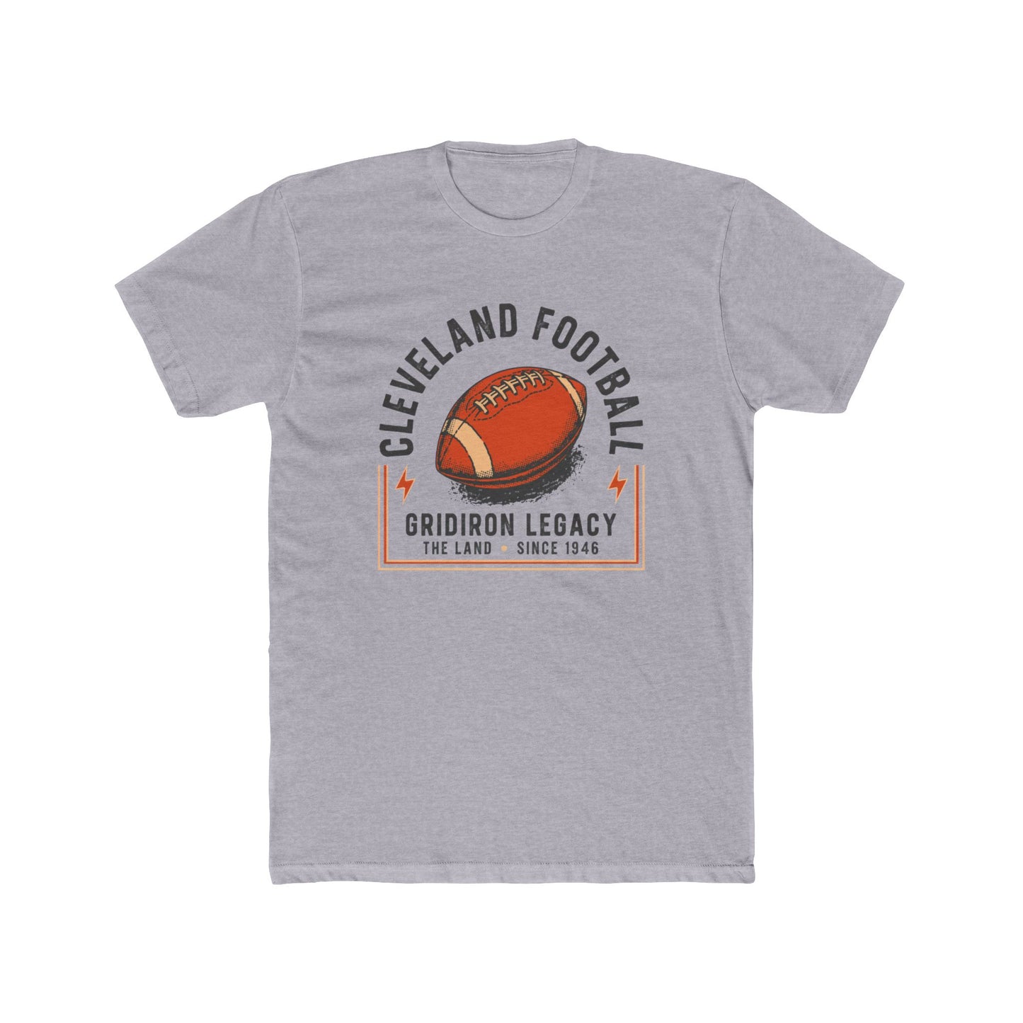 Cleveland Football Tee — "Gridiron Legacy" Retro Football Graphic Shirt
