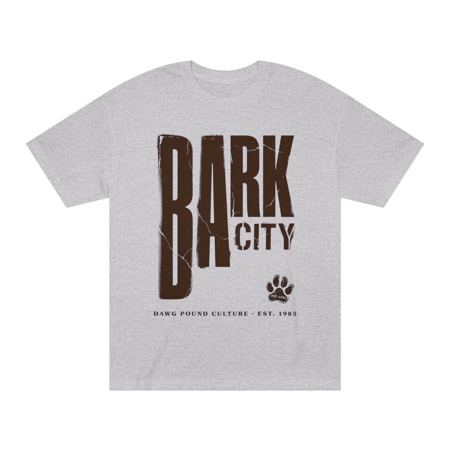 Bark City Tee — Vintage Paw Print Graphic