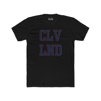 Cleveland Retro Block Letter T-Shirt — CLV LND Vintage City Tee