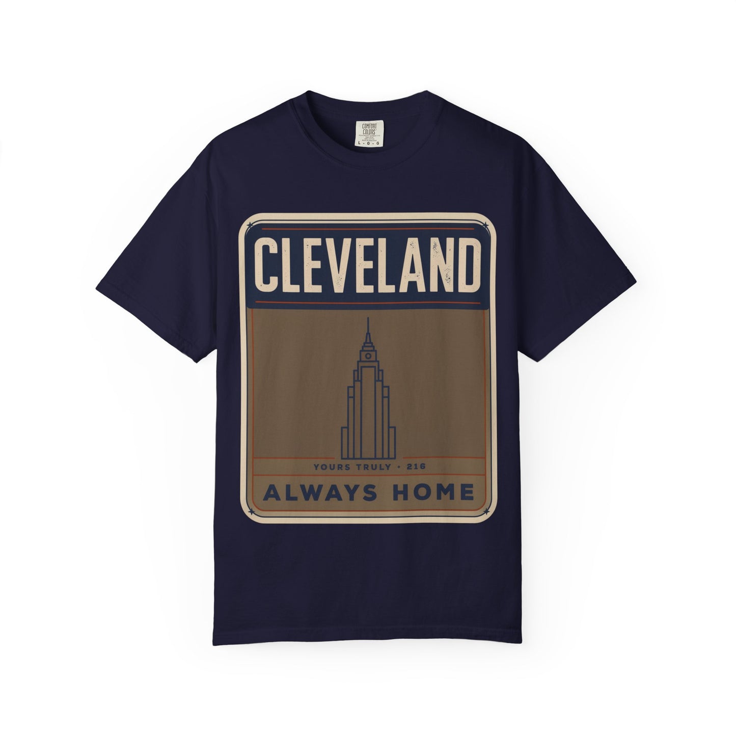Cleveland Always Home T-Shirt — Retro Skyline Heritage Tee