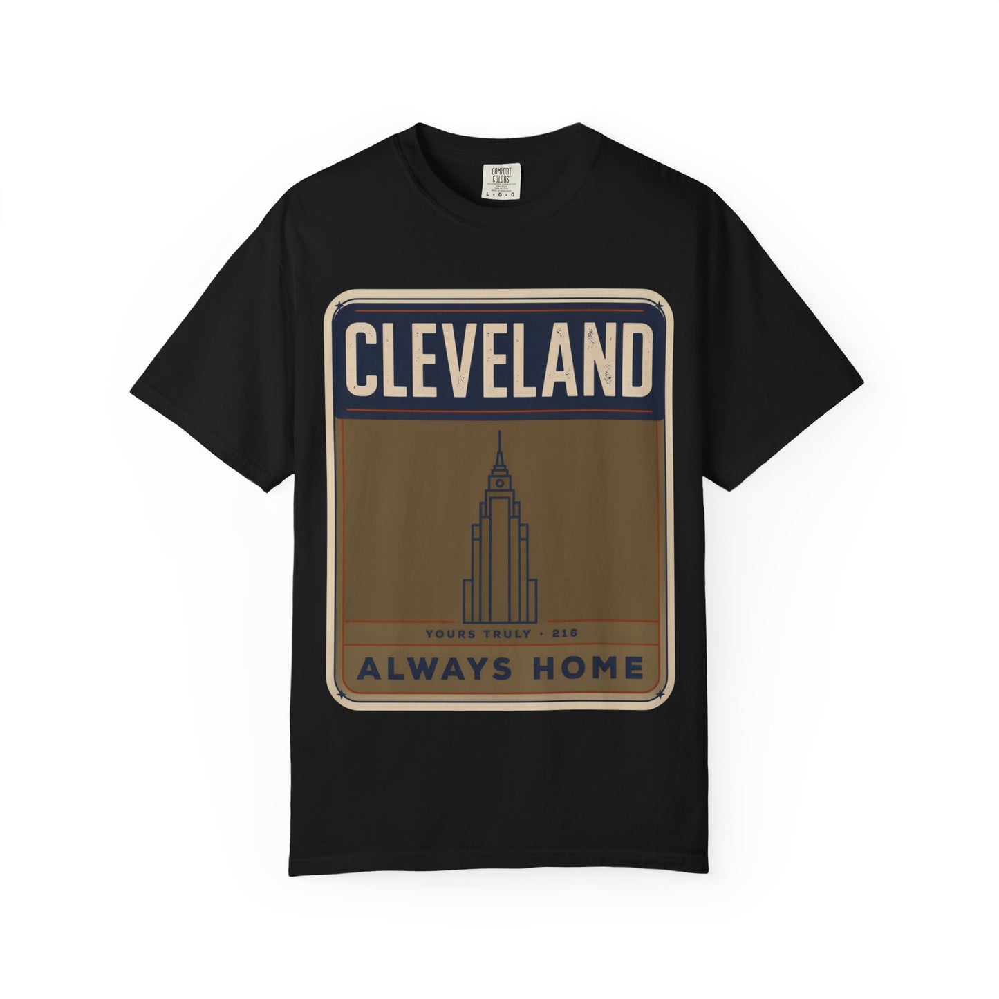 Cleveland Always Home T-Shirt — Retro Skyline Heritage Tee